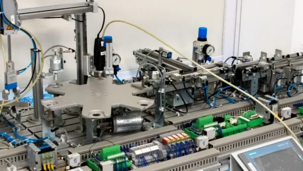 センサーを備えた自動化生産ライン